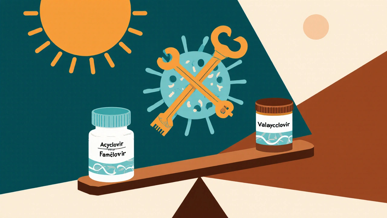 Waage zwischen günstiger Creme und teureren Pillen mit viralen Blockademolekülen