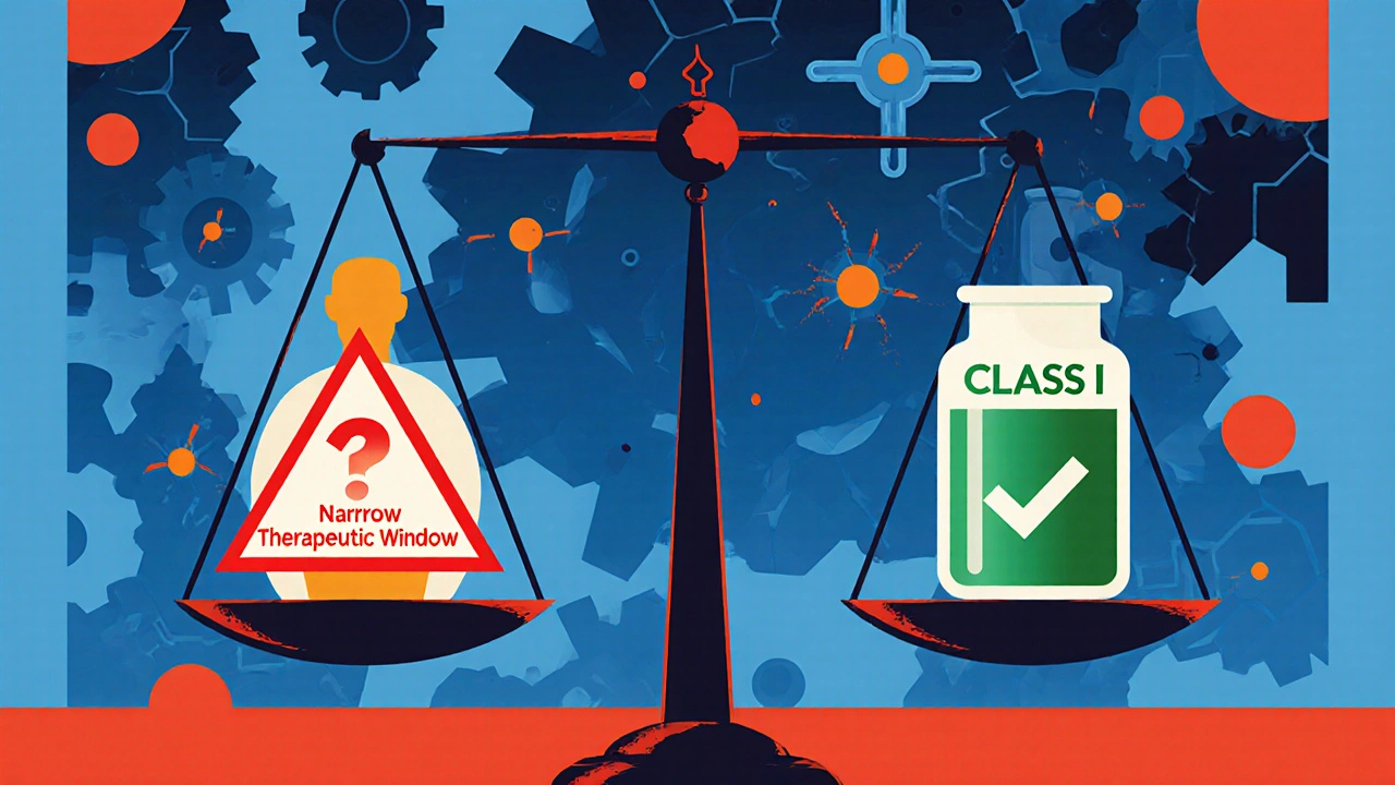 Waage zwischen menschlichem Körper und Labor-Test mit Warnsymbolen und chemischen Symbolen