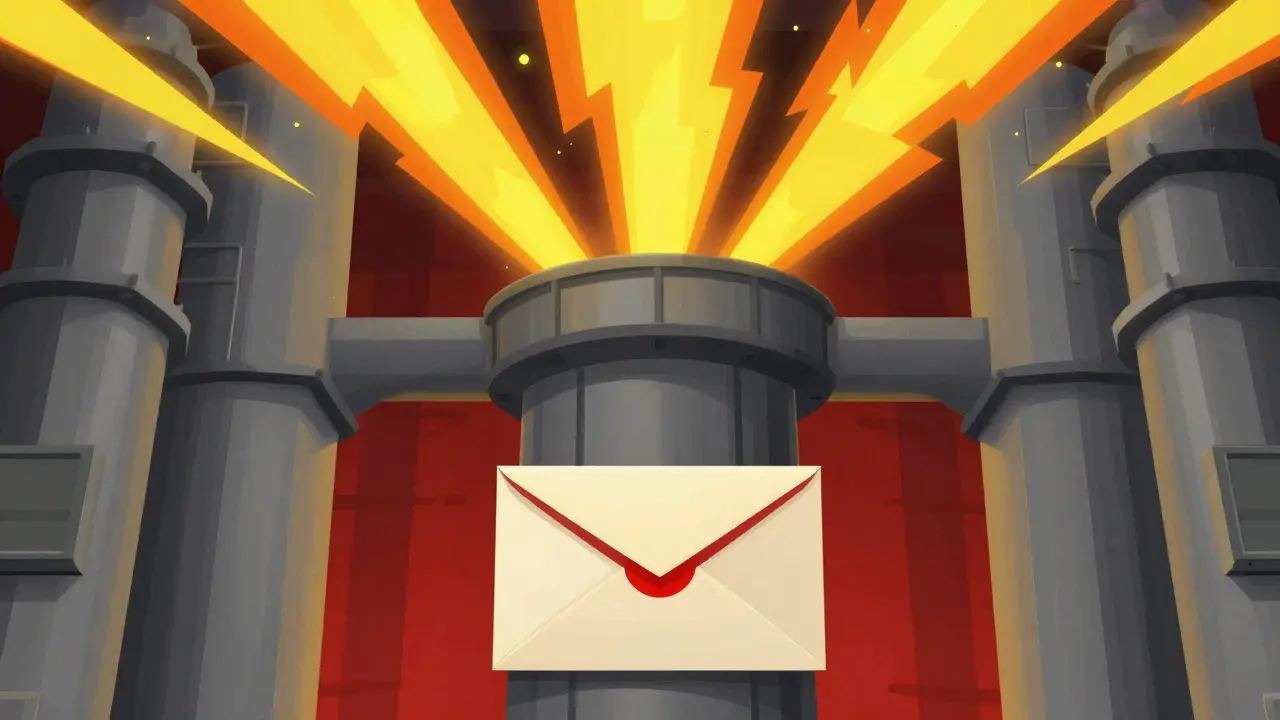 Stilisierte Darstellung einer Verbrennungsanlage, die Medikamentenabfälle in Energie umwandelt.